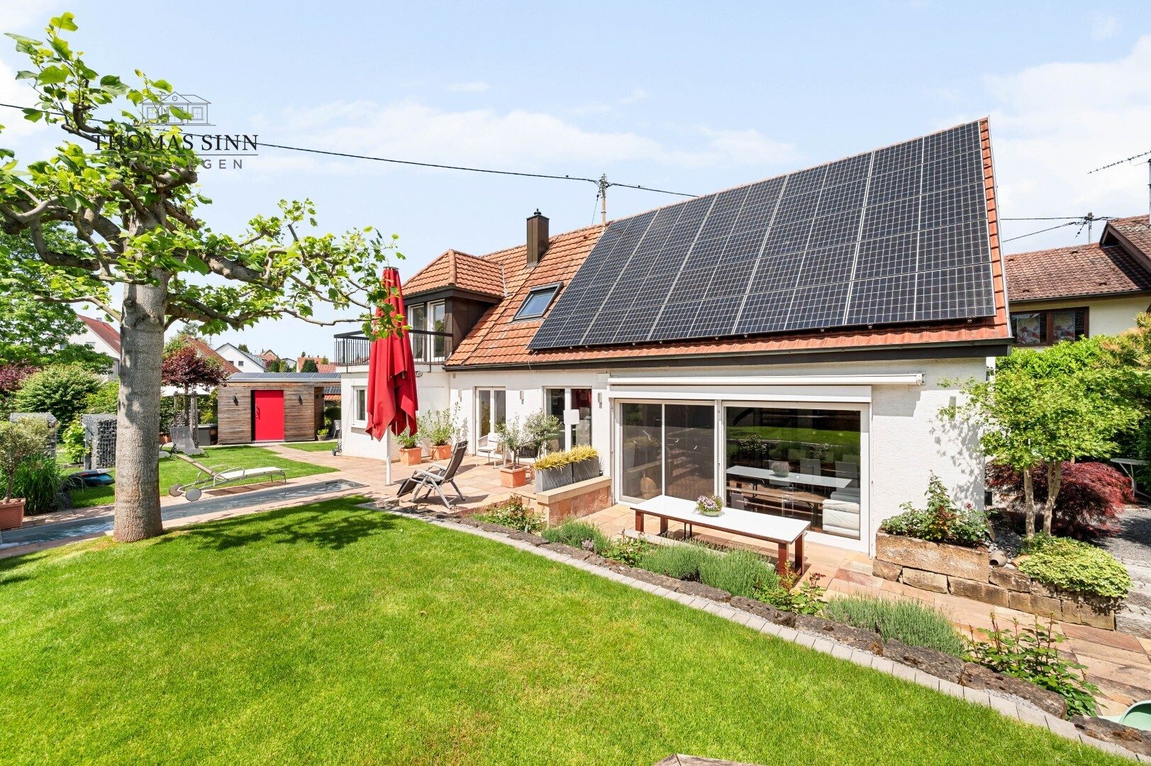 Immobilienangebot - Leingarten - Alle - Außergewöhnlich umgebautes Einfamilienhaus mit idyllischer Gartenoase in zweiter Reihe