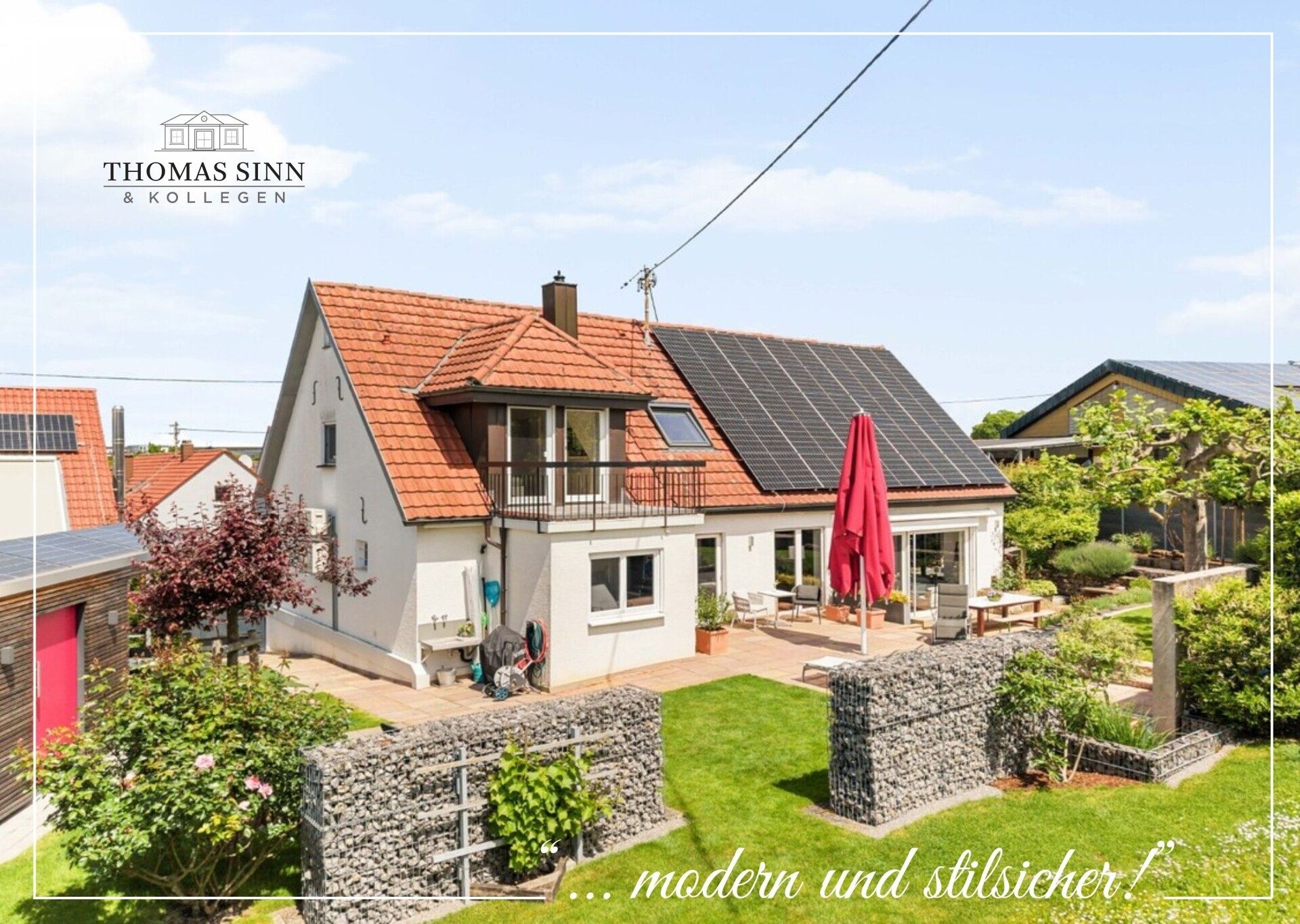 Immobilienangebot - Leingarten - Alle - Außergewöhnlich umgebautes Einfamilienhaus mit idyllischer Gartenoase in zweiter Reihe