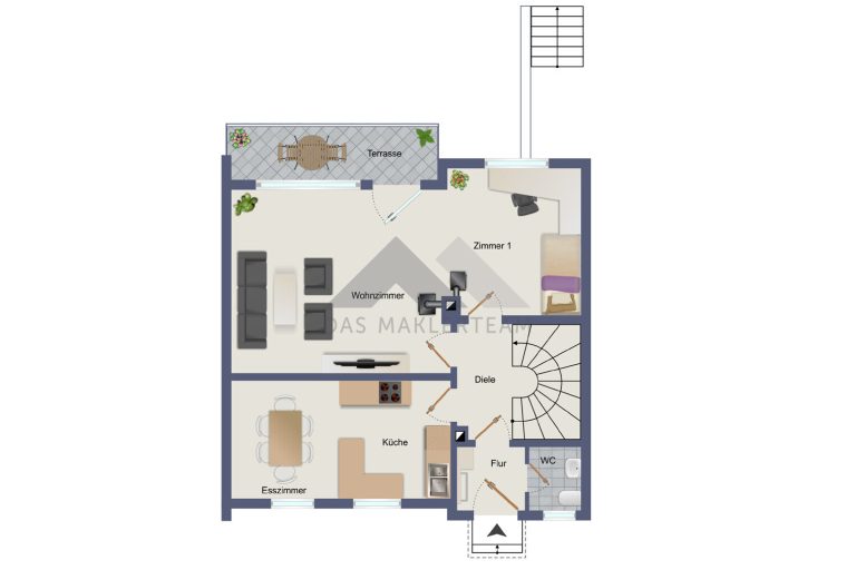 Immobilienangebot - Kaufbeuren - Alle - Viel Platz drinnen und draußen – gepflegte Doppelhaushälfte für Familien