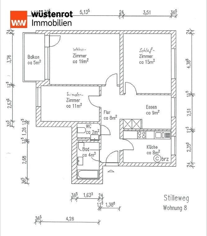 Immobilienangebot - Hannover - Alle - Gepflegte 3-Zimmer-Wohnung in begehrter Wohnlage von Hannover (Misburg-Nord/Groß-Buchholz)