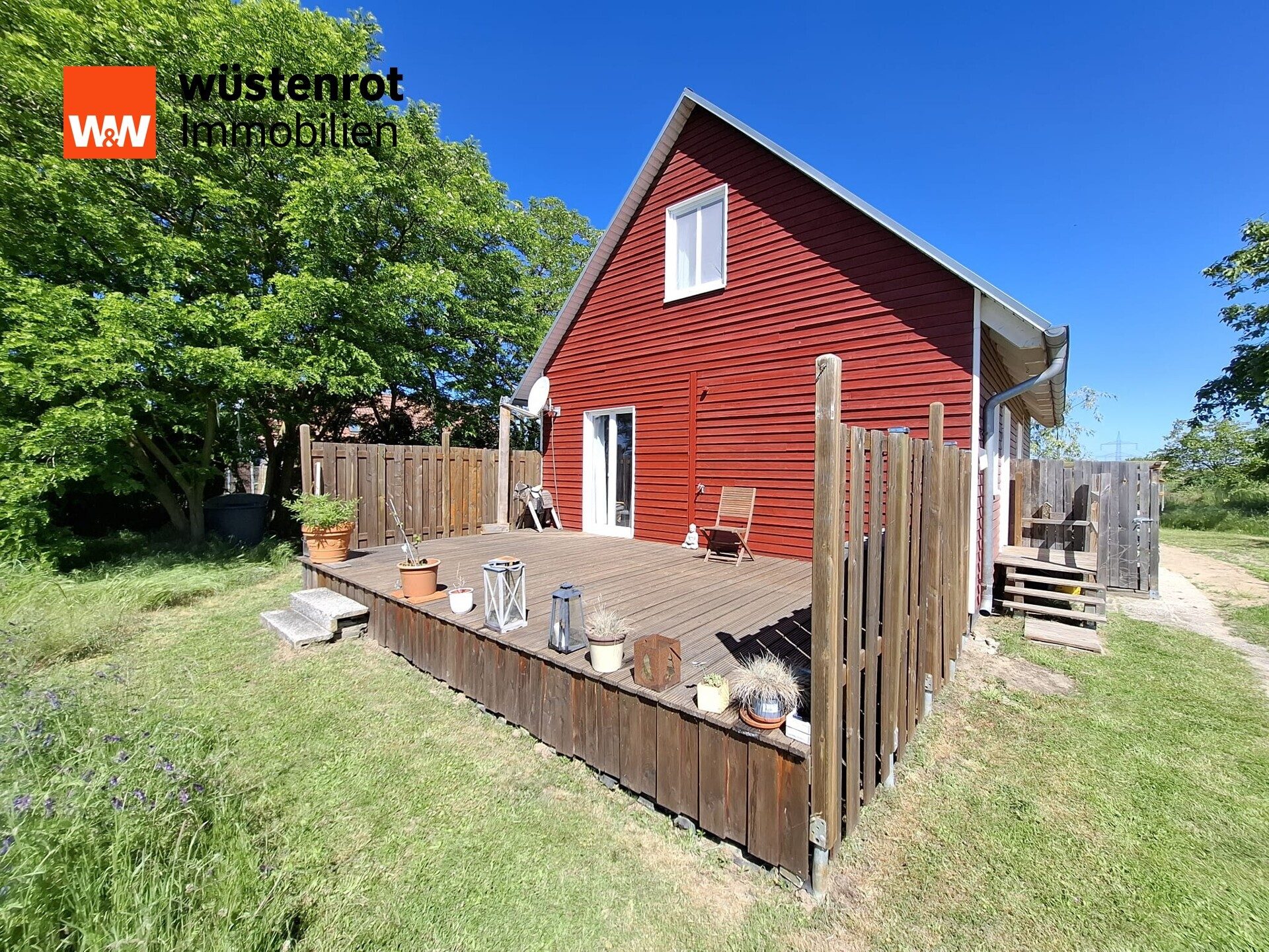 Immobilienangebot - Groß Kreutz / Schmergow - Alle - Verliebt euch in nordisches Flair: Attraktives Haus, Garten, Weitblick auf Obstplantagen - Ruhe pur!