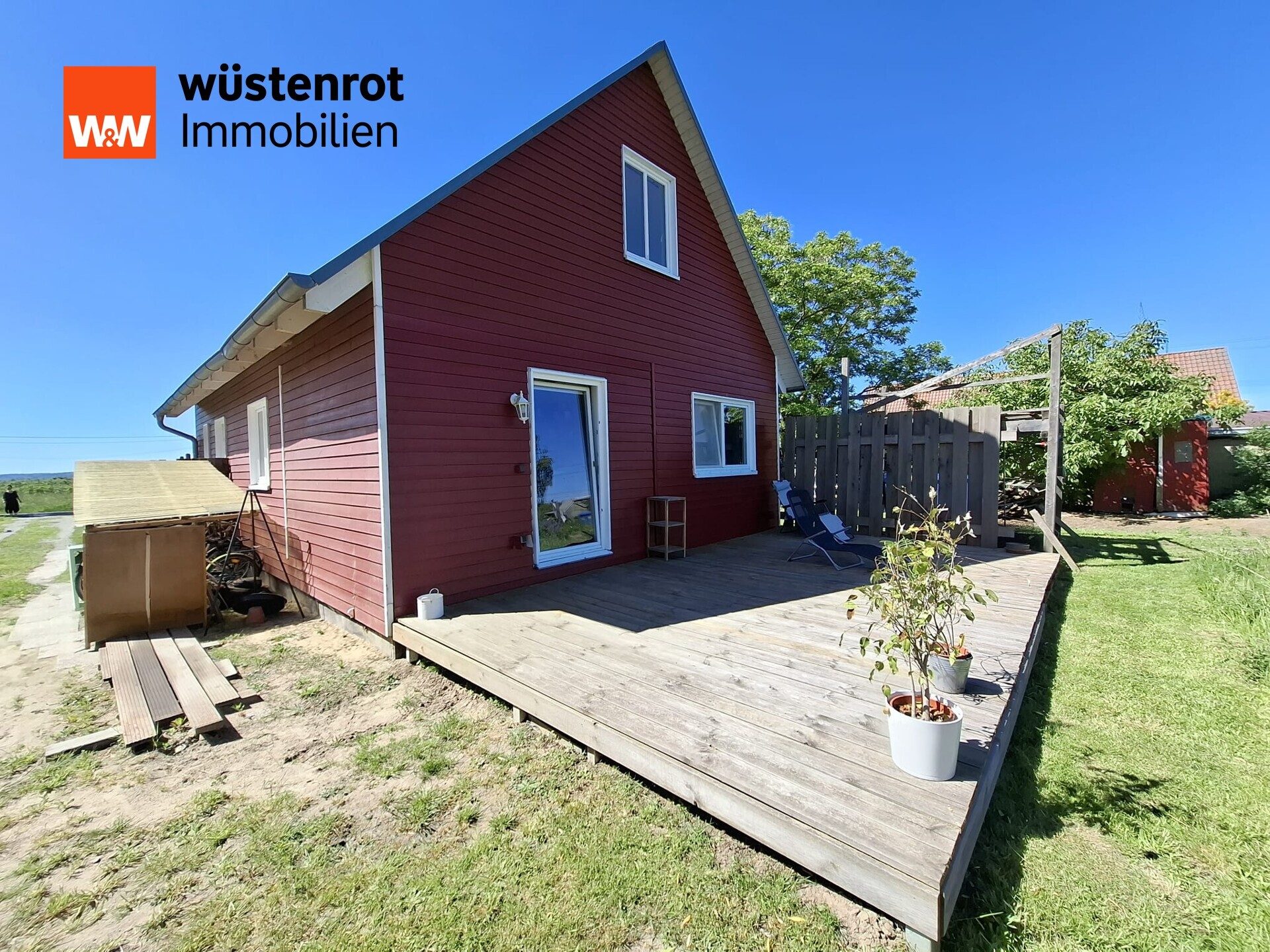 Immobilienangebot - Groß Kreutz / Schmergow - Alle - Verliebt euch in nordisches Flair: Attraktives Haus, Garten, Weitblick auf Obstplantagen - Ruhe pur!