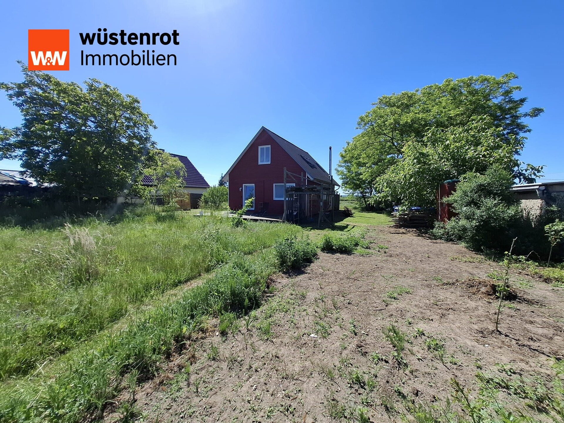 Immobilienangebot - Groß Kreutz / Schmergow - Alle - Verliebt euch in nordisches Flair: Attraktives Haus, Garten, Weitblick auf Obstplantagen - Ruhe pur!