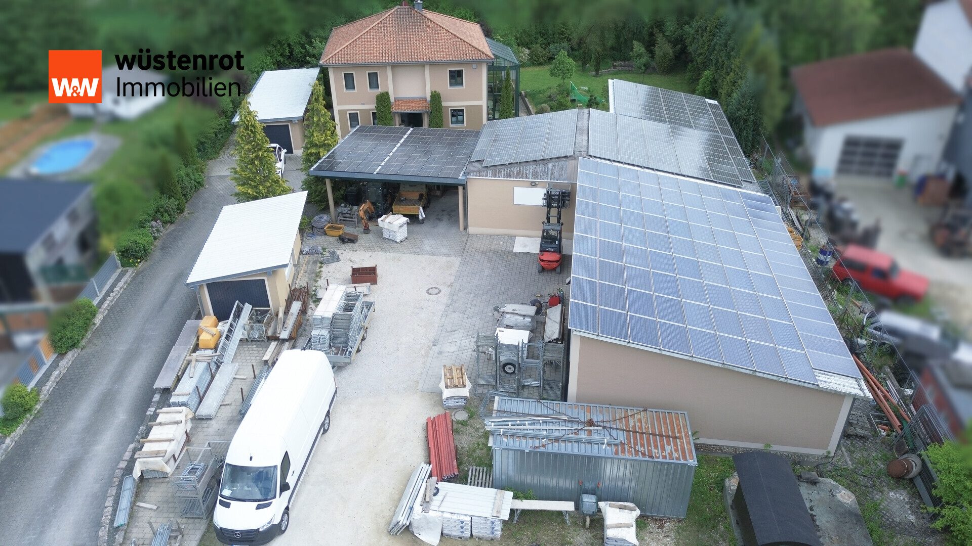 Immobilienangebot - Siegenburg / Morgenroth - Alle - ABSOLUTE RARITÄT – Unternehmeranwesen mit luxuriösem Wohnhaus und Gewerbeflächen
