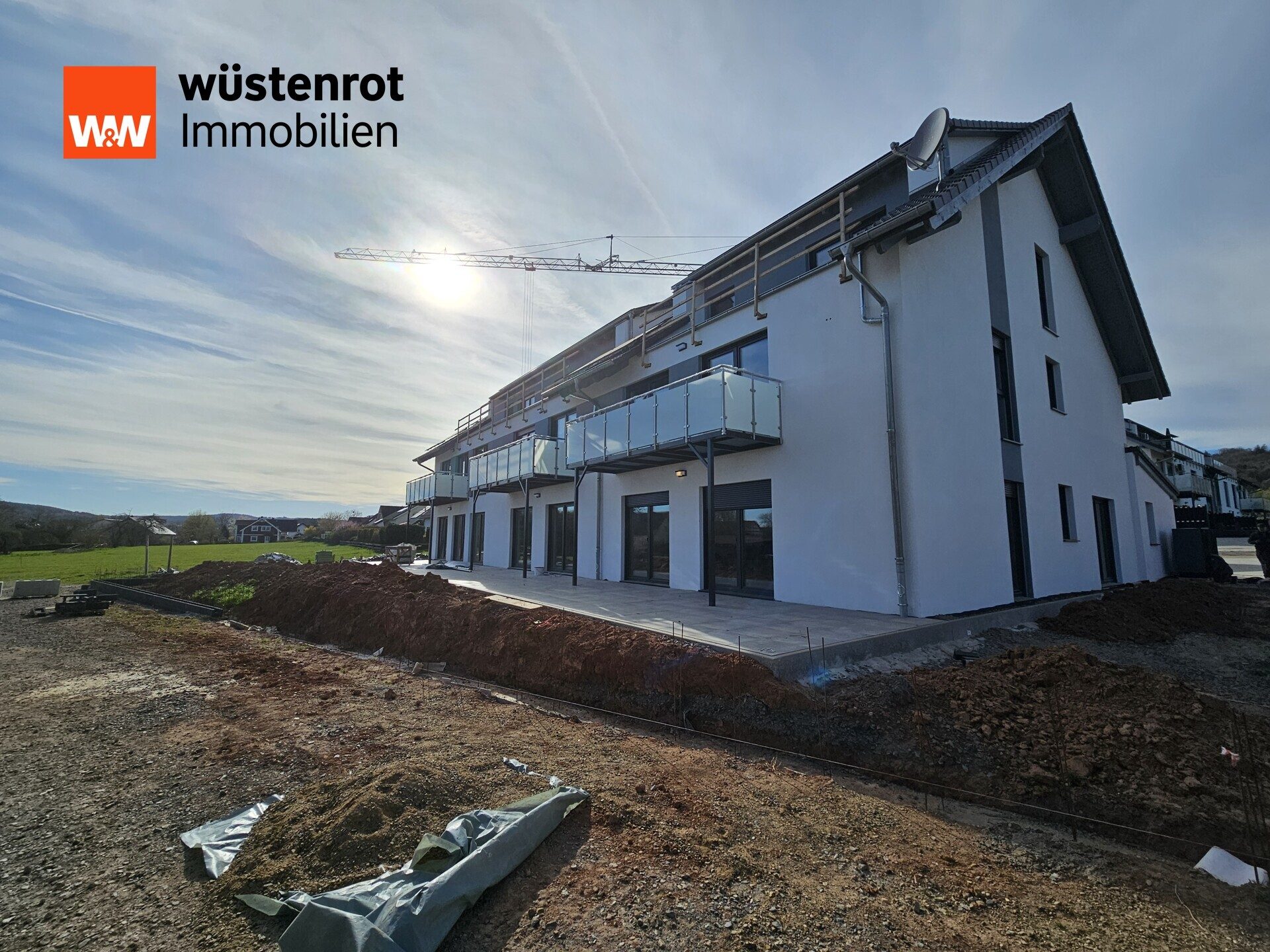 Immobilienangebot - Lahntal / Sterzhausen - Alle - Moderne 3-Zimmerwohnung mit Komfort und Balkon in Lahntal-Sterzhausen
