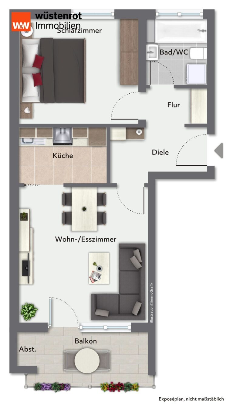 Immobilienangebot - Ochsenhausen - Alle - Sonniger Balkon, Stellplatz und viel Potenzial – 2-Zimmer-Wohnung in Ochsenhausen