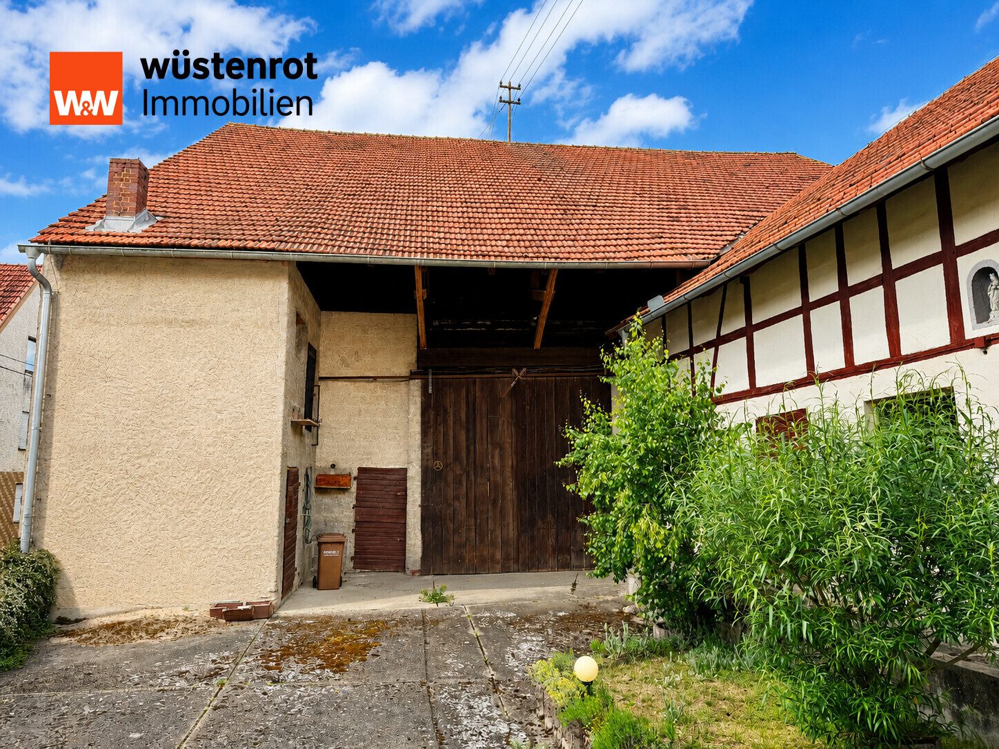 Immobilienangebot - Zapfendorf - Alle - Ehemaliges Bauernhofanwesen mit Nebengebäuden & optionaler Wiesenfläche für Tierhaltung und Freizeit