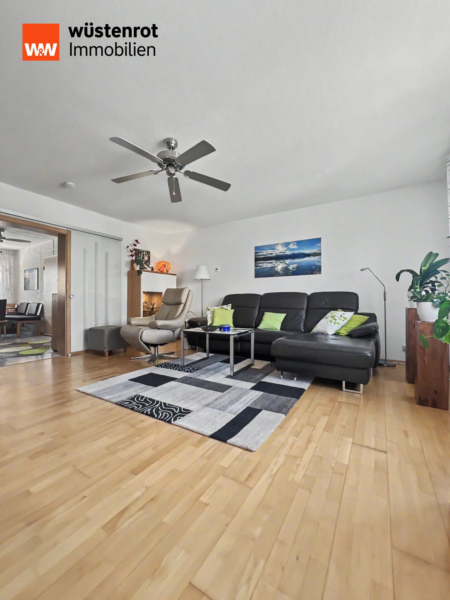 Immobilienangebot - Eggenstein-Leopoldshafen - Alle - Sonnige Wohnidylle mit Loggia ins Grüne und großzügigem Wohnkomfort