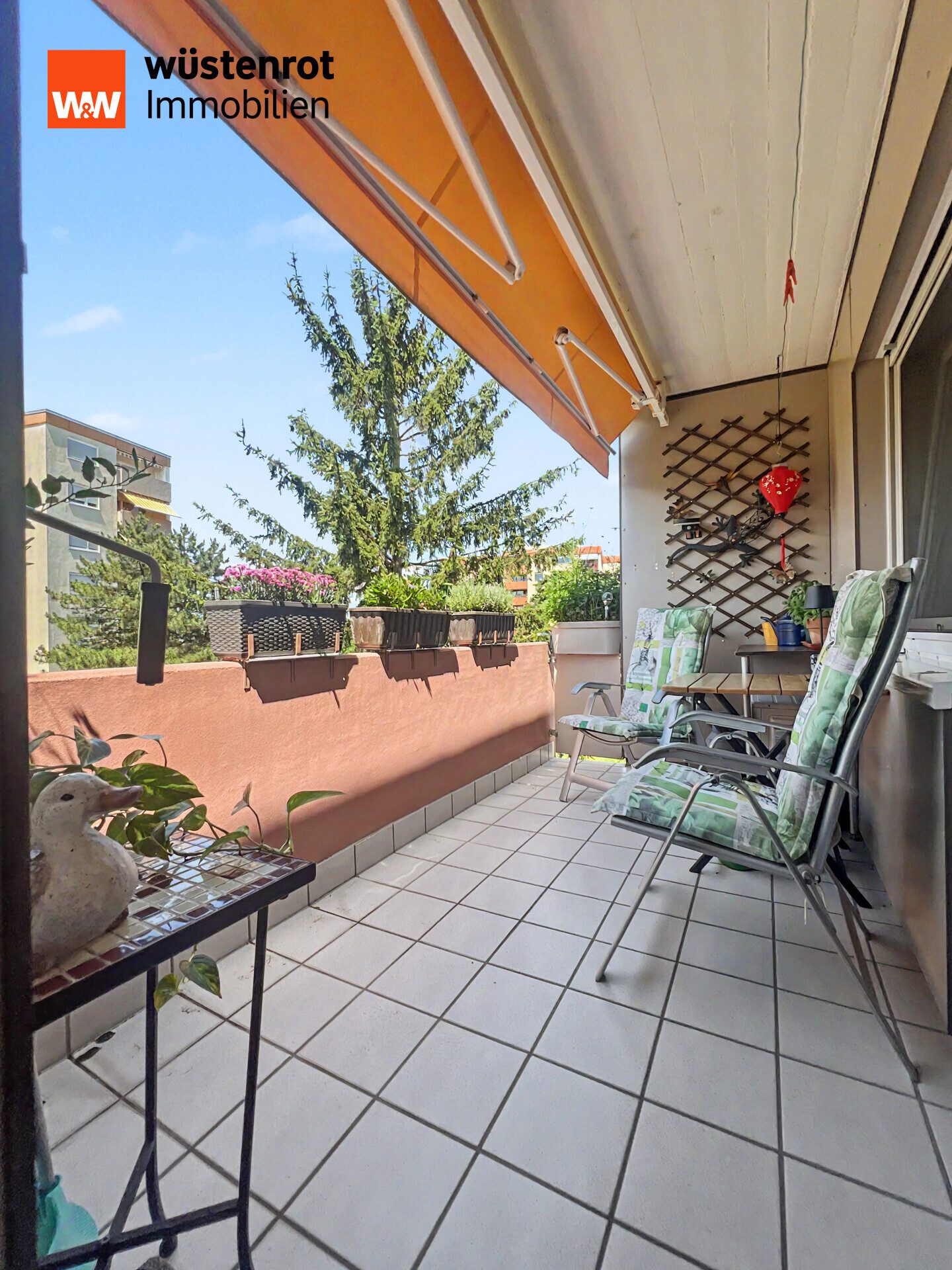 Immobilienangebot - Eggenstein-Leopoldshafen - Alle - Sonnige Wohnidylle mit Loggia ins Grüne und großzügigem Wohnkomfort