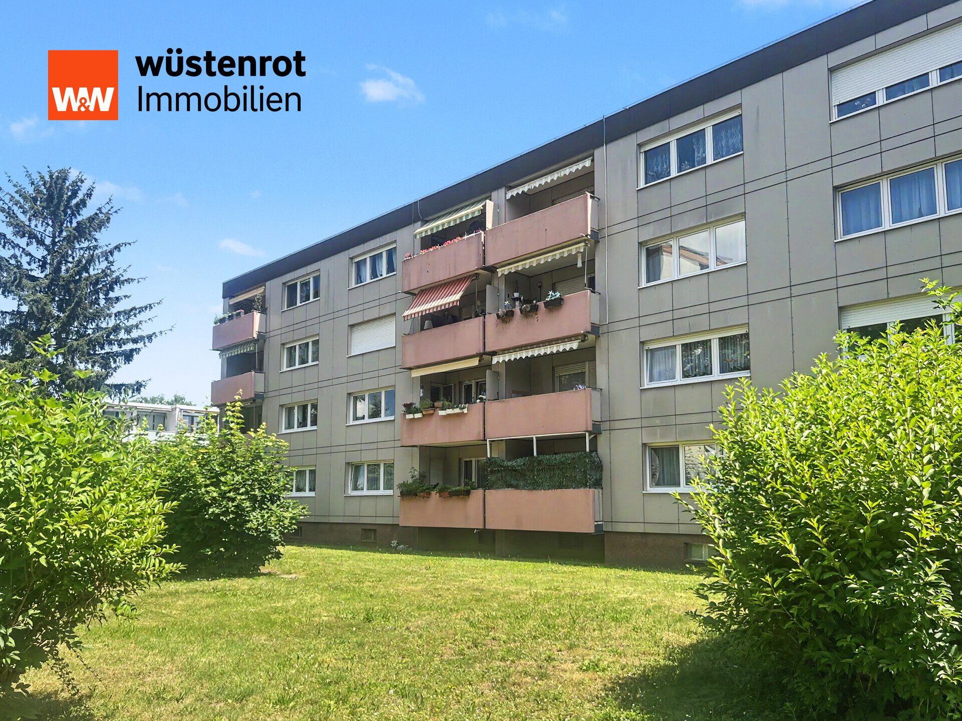 Immobilienangebot - Eggenstein-Leopoldshafen - Alle - Sonnige Wohnidylle mit Loggia ins Grüne und großzügigem Wohnkomfort