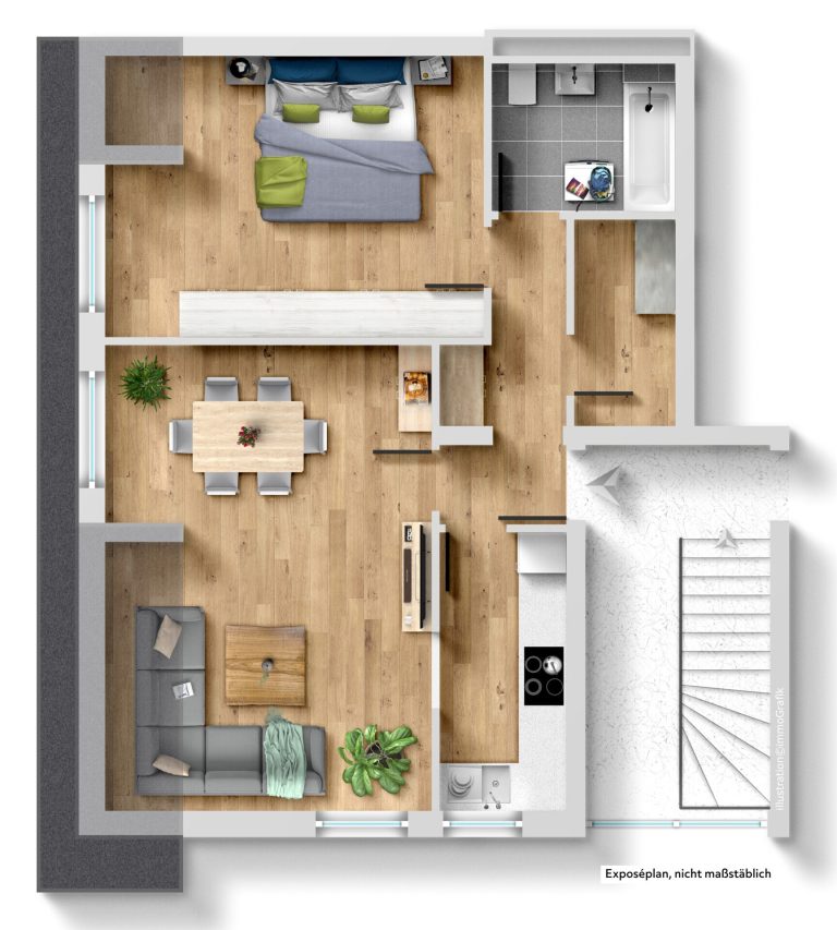 Immobilienangebot - Schelklingen - Alle - Gepflegte 2,5-Zimmer-Eigentumswohnung in ruhiger und gefragter Wohnlage