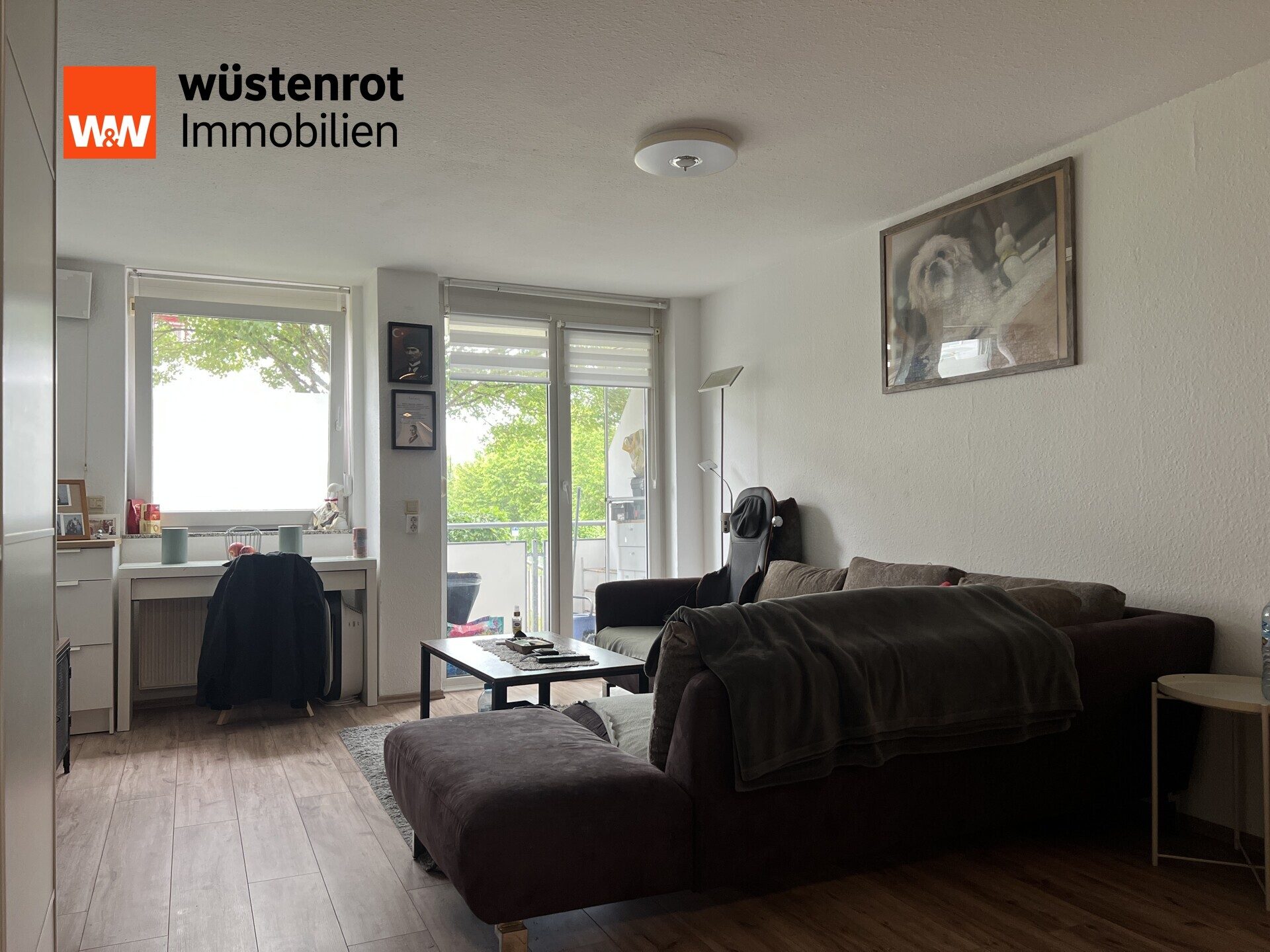 Immobilienangebot - Vaihingen an der Enz - Alle - Klein, fein, gut geschnitten - ruhige 1,5-Zimmer-Wohnung mit Stellplatz und Balkon in Kleinglattbach