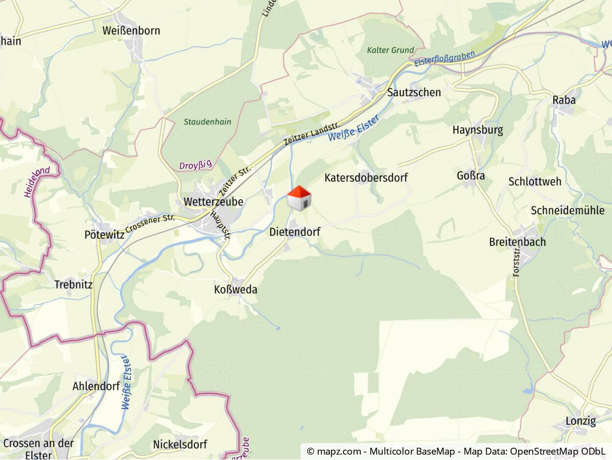 Immobilienangebot - Wetterzeube - Alle - Wetterzeube- Dietendorf,  Für Ruhesuchende, Eigenheim mit Blick ins Grüne