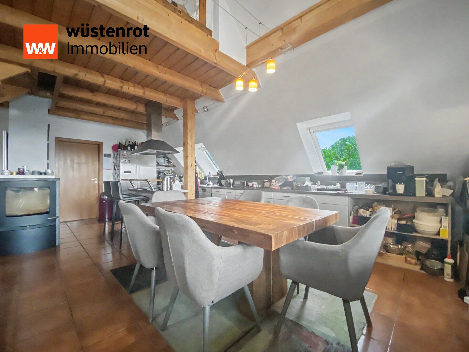 Immobilienangebot - Datteln - Alle - Maisonettewohnung mit besonderem Charme und 2 Balkonen-großzügig, durchdacht und mit Blick ins Grüne