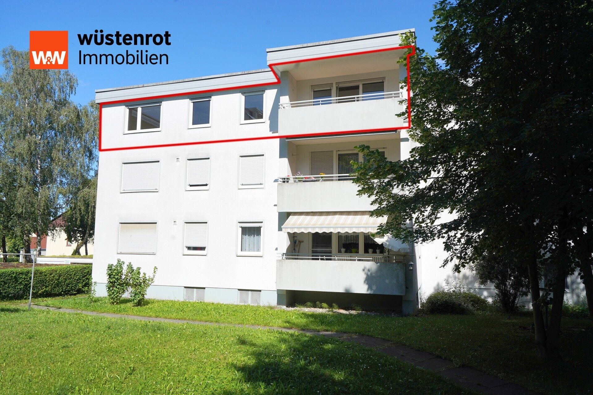 Immobilienangebot - Laupheim - Alle - Verwirklichen Sie hier Ihr neues Zuhause – 3,5 Zimmer-Wohnung mit Balkon und Garage