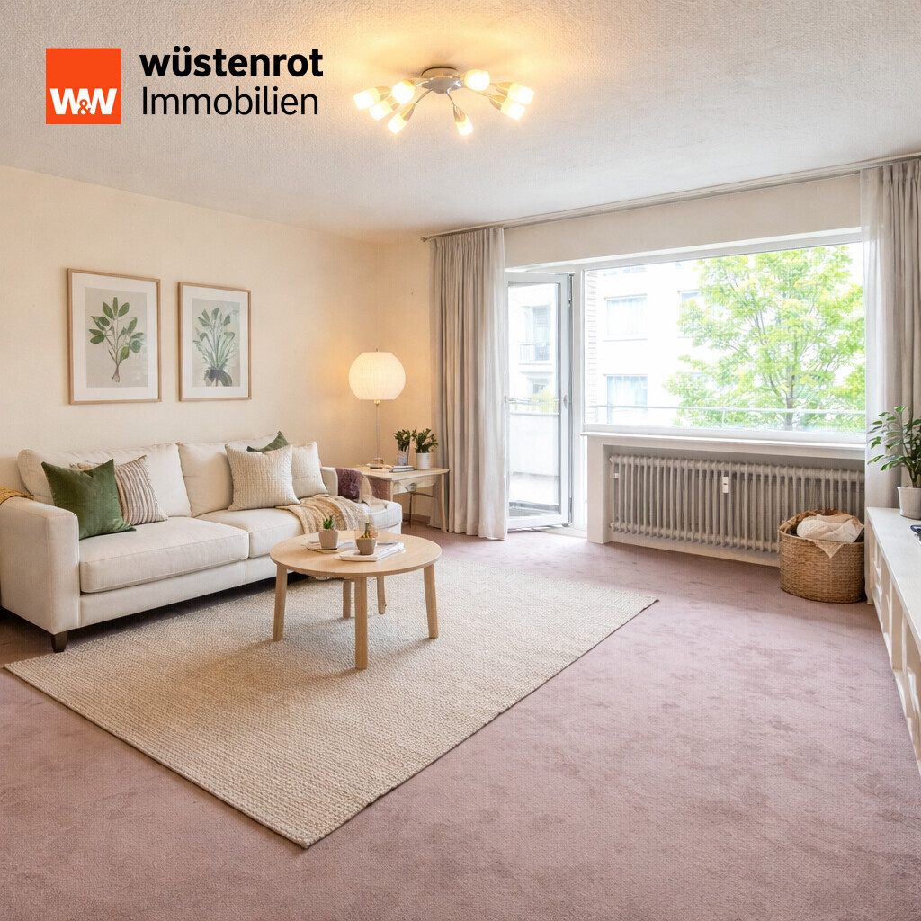 Immobilienangebot - Düsseldorf - Alle - 2-Zimmer- Wohnung mit 2 Balkonen und Tiefgaragenstellplatz in Oberbilk