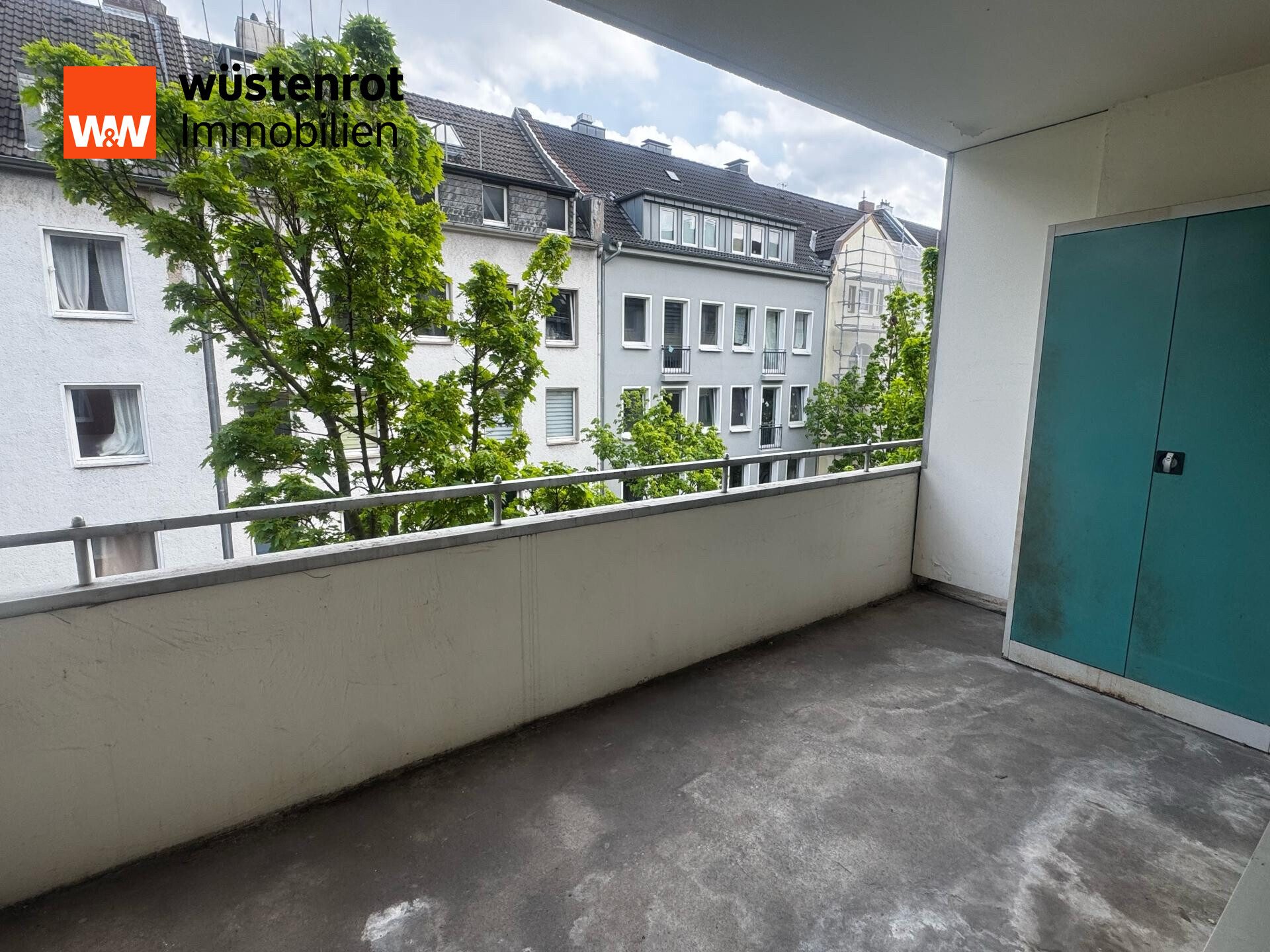 Immobilienangebot - Düsseldorf - Alle - 2-Zimmer- Wohnung mit 2 Balkonen und Tiefgaragenstellplatz in Oberbilk
