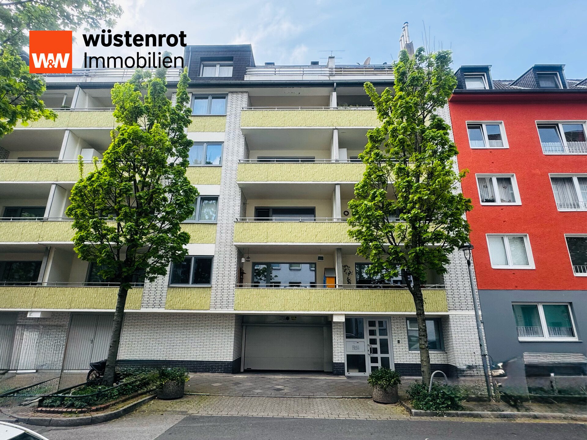 Immobilienangebot - Düsseldorf - Alle - 2-Zimmer- Wohnung mit 2 Balkonen und Tiefgaragenstellplatz in Oberbilk