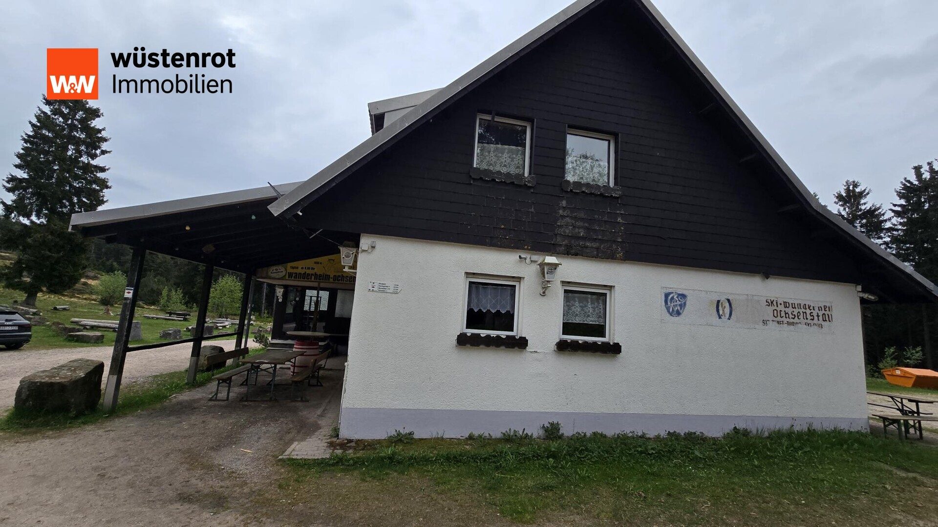 Immobilienangebot - Sasbach - Alle - Ski- und Wanderheim "OCHSENSTALL", Gebäude und Freifläche im Nordschwarzwald