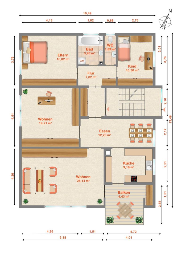 Immobilienangebot - Ettlingen / Bruchhausen - Alle - Mehrfamilienhaus mit 3 Einheiten (davon 2 frei werdend) + 3 Garagen in Ettlingen (Bruchhausen)