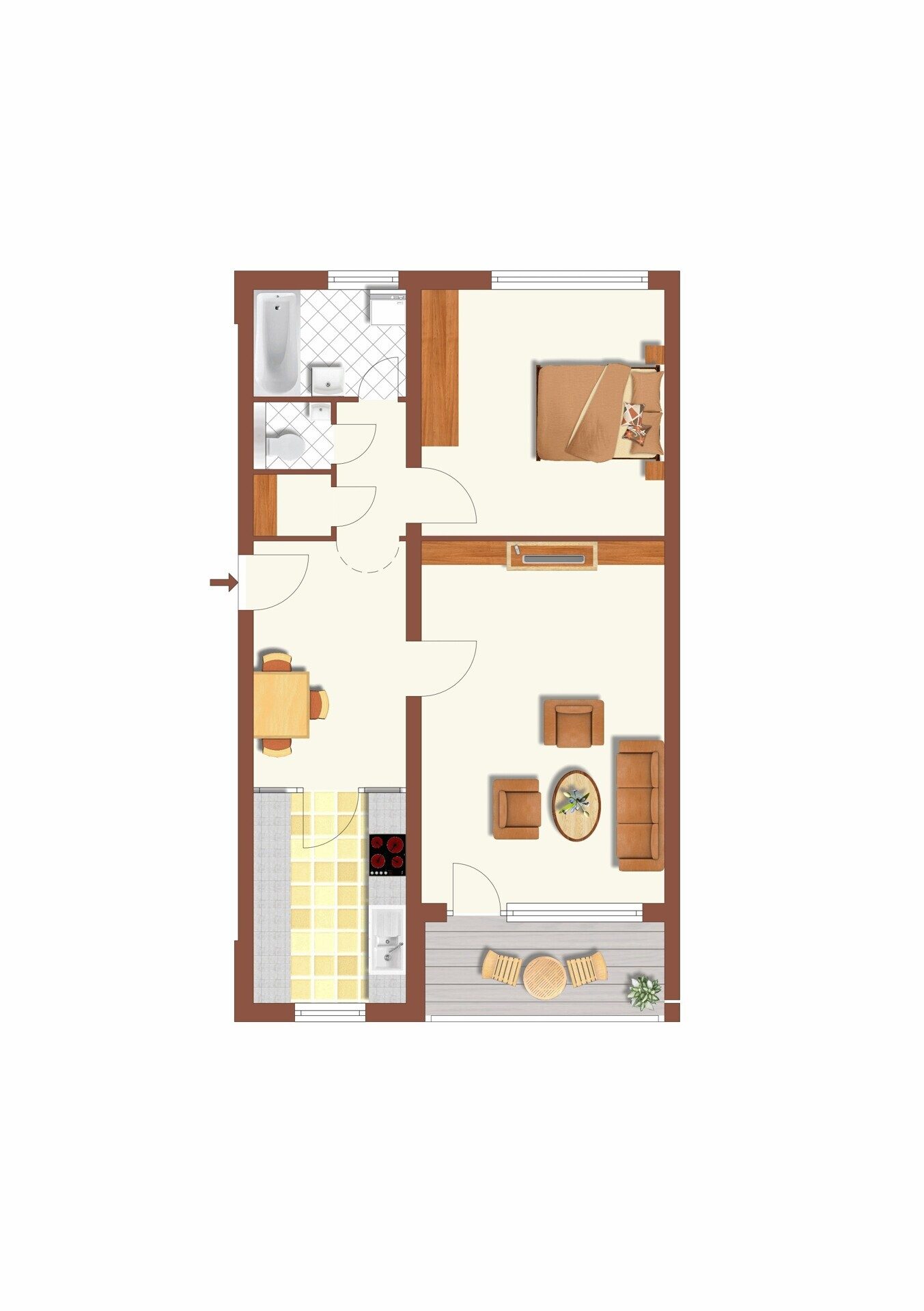 Immobilienangebot - Nürnberg - Alle - ERSTBEZUG NACH SANIERUNG:

Großzügige 2-Zimmer-Wohnung mit Balkon

in ruhiger Zentrumslage von Nürnberg