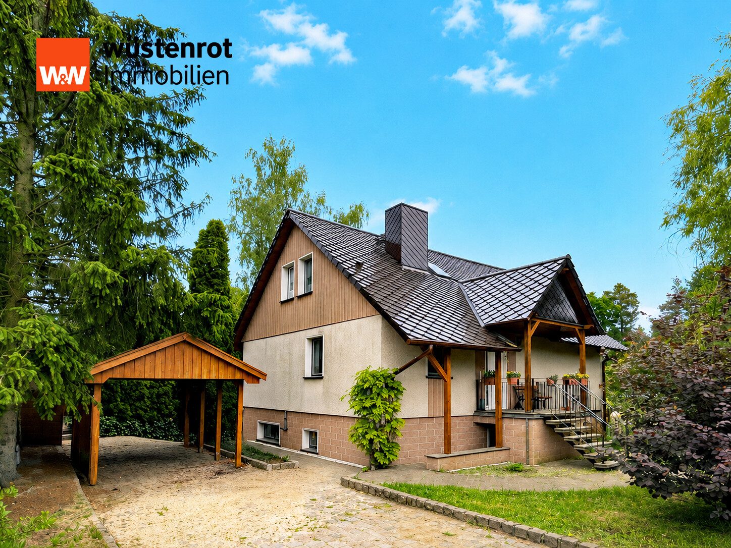 Immobilienangebot - Eggesin - Alle - EINFAMILIENHAUS MIT EINBAUKÜCHE + GROSSER TERRASSE + GARAGE + CARPORT + KOMPLETT UNTERKELLERT