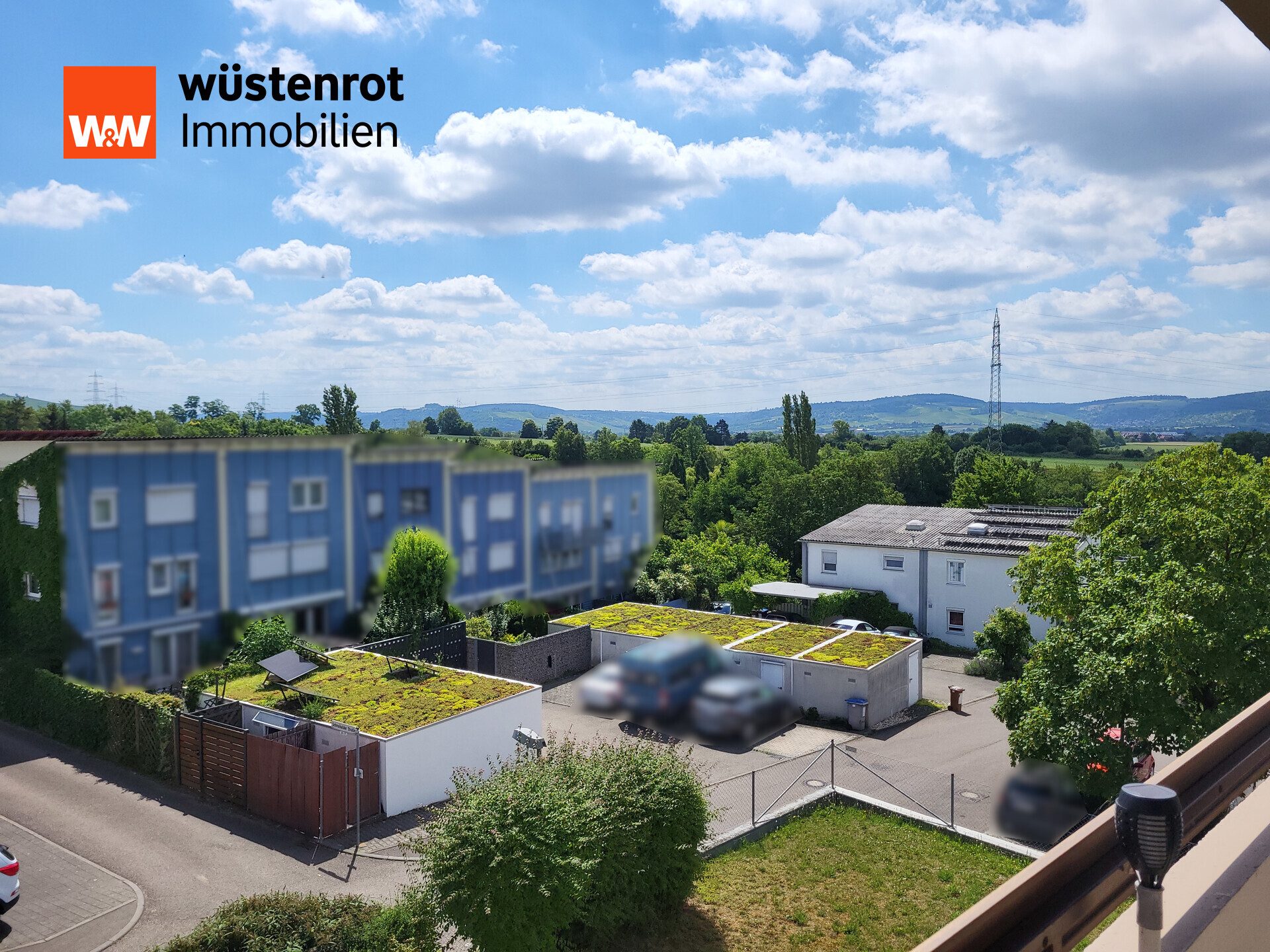 Immobilienangebot - Waiblingen - Alle - Unverbaute Aussicht und sehr gute Infrastruktur: Freie 3-Zimmer-Wohnung