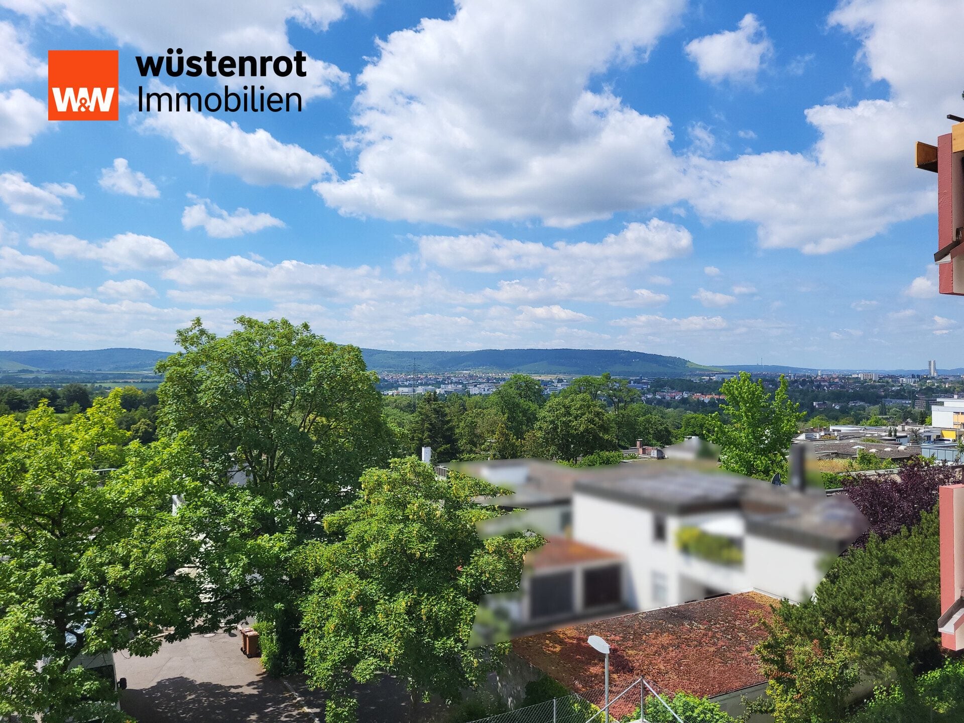 Immobilienangebot - Waiblingen - Alle - Unverbaute Aussicht und sehr gute Infrastruktur: Freie 3-Zimmer-Wohnung