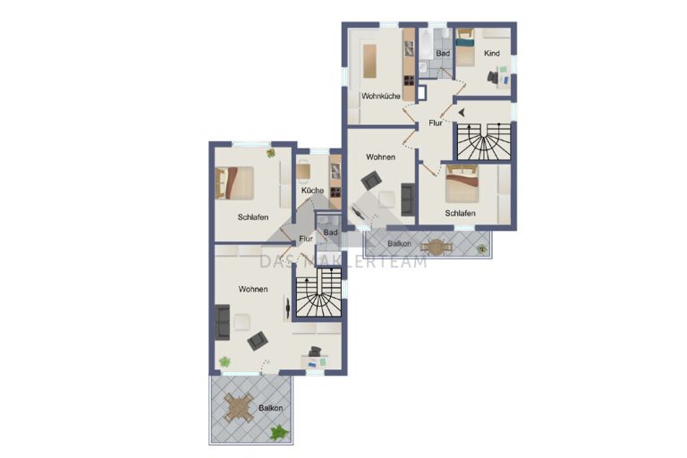 Immobilienangebot - München-Allach - Alle - Seltene Gelegenheit in München-Allach: Fünfparteienhaus mit traumhaftem Grundstück, Pool und Garten