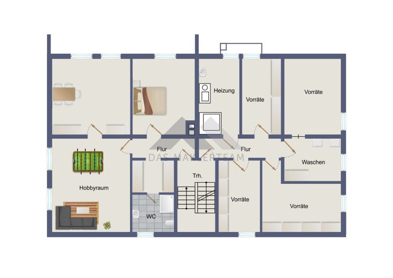 Immobilienangebot - Oberhaching - Alle - Gepflegtes 5-Familienhaus auf großzügigem Grundstück