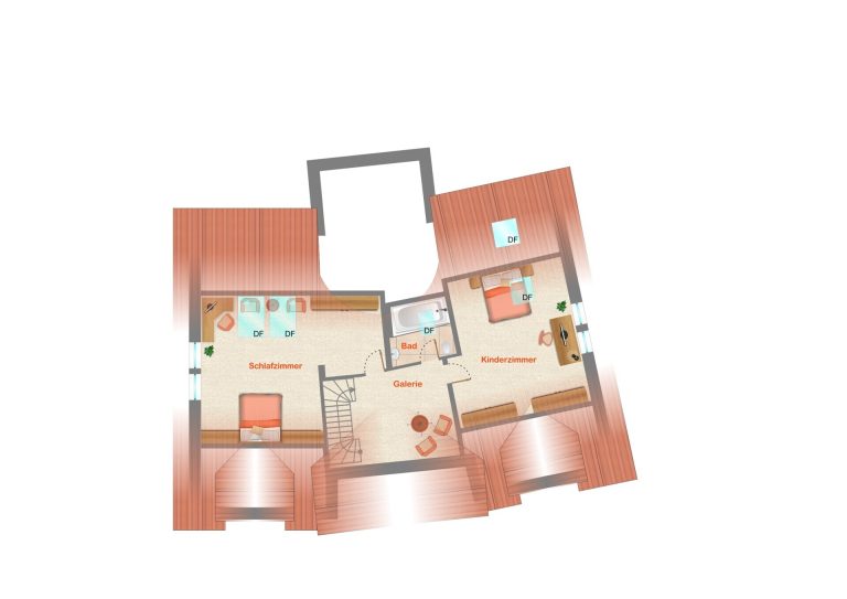 Immobilienangebot - Gaildorf - Alle - Großzügige Maisonettewohnung in zentraler und ruhiger Stadtlage mit 2 Tiefgaragenplätzen und einem Stellplatz im Freien