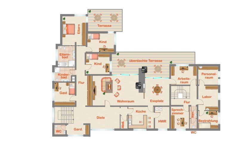 Immobilienangebot - Hermeskeil - Alle - Großzügig wohnen und vielseitig arbeiten – Anwesen mit Garten und vermieteter Praxisfläche