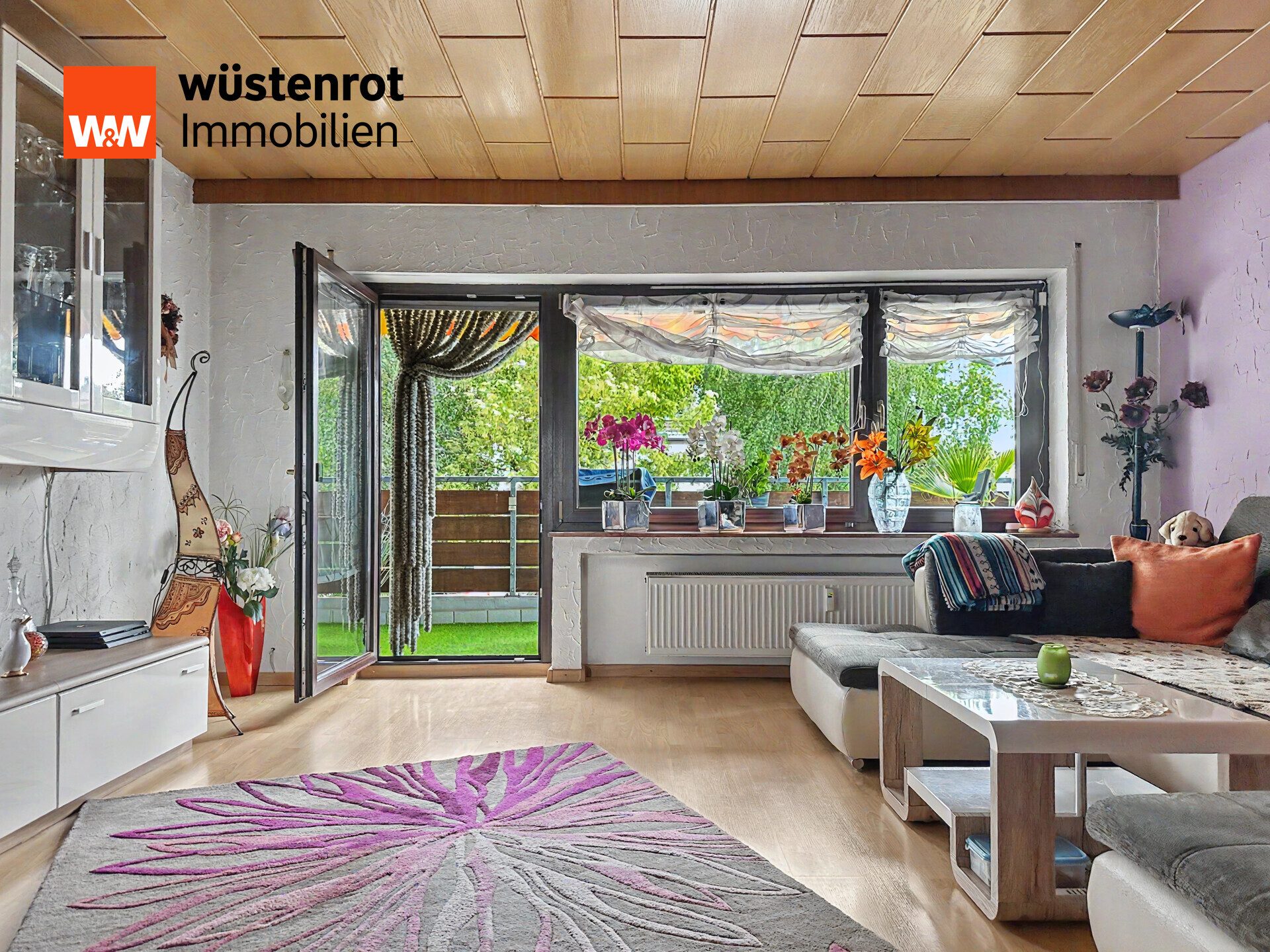 Immobilienangebot - Karlsruhe - Alle - 3-Zimmer-Wohnung mit großer Loggia und Blick ins Grüne inkl. Stellplatz
