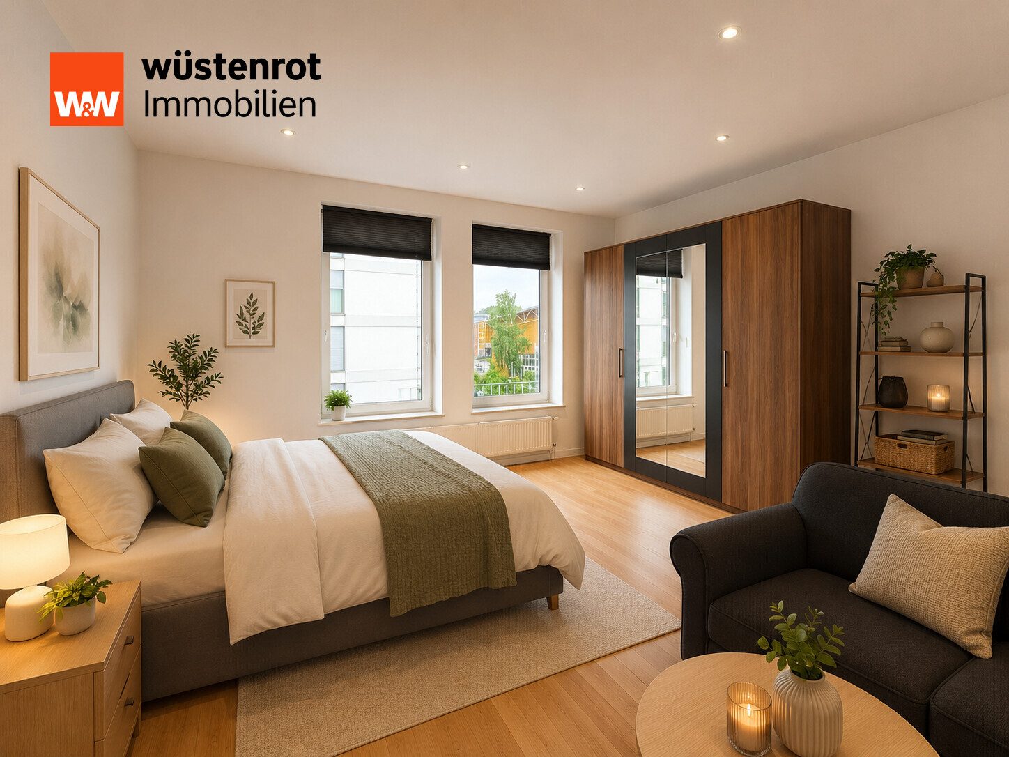 Immobilienangebot - Düsseldorf - Alle - Attraktive 3-Zimmer-Wohnung in Düsseldorf mit Balkon  - modern, lichtdurchflutet & ideal aufgeteilt