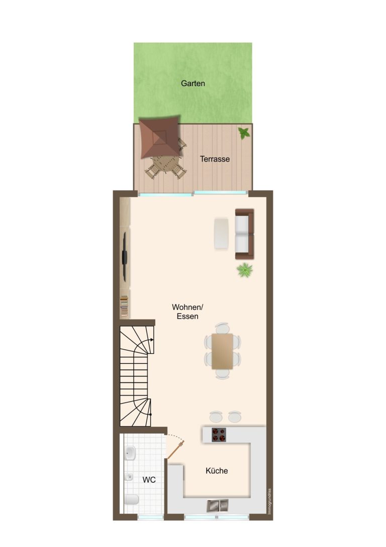 Immobilienangebot - Pforzheim / Büchenbronn - Alle - Reihenendhaus mit viel Wohnfläche und Gestaltungsspielraum -zum fertigstellen-