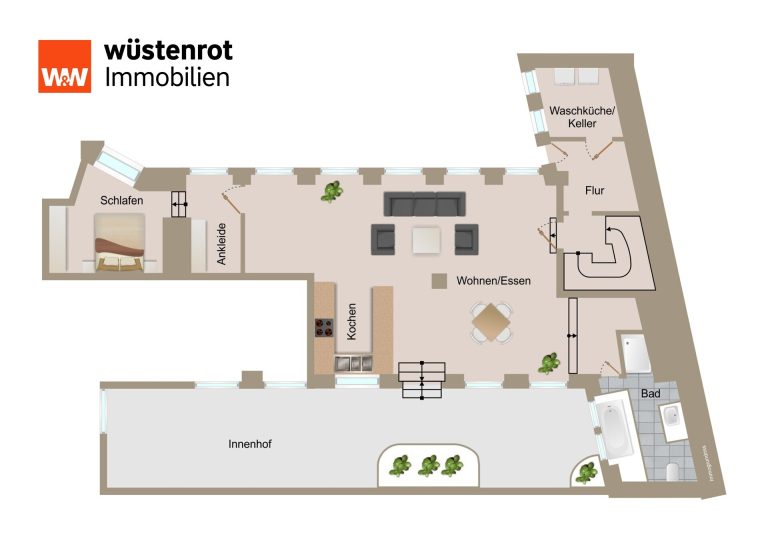 Immobilienangebot - Pforzheim - Alle - Wohnen mit Seele – Exklusive 2,5-Zimmer-Wohnung im denkmalgeschützten Anwesen