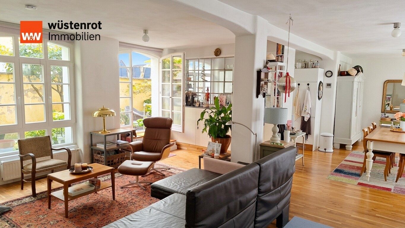 Immobilienangebot - Pforzheim - Alle - Wohnen mit Seele – Exklusive 2,5-Zimmer-Wohnung im denkmalgeschützten Anwesen