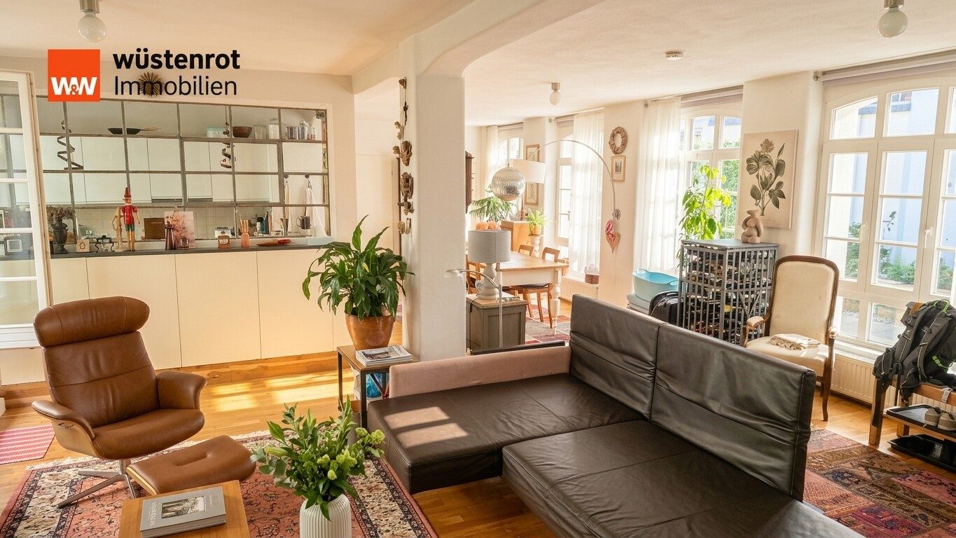 Immobilienangebot - Pforzheim - Alle - Wohnen mit Seele – Exklusive 2,5-Zimmer-Wohnung im denkmalgeschützten Anwesen