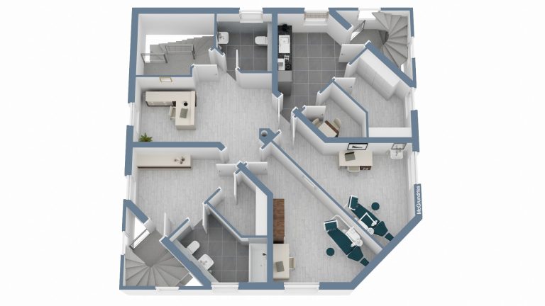 Immobilienangebot - Haßloch - Alle - Wohn- und Geschäftshaus mit 2 WE, 3 Gewerbeeinheiten, 5 Garagen und 12 Stellplätzen in Haßloch