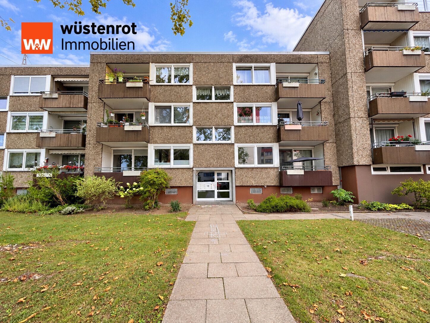 Immobilienangebot - Dortmund - Alle - Ankommen, einziehen, wohlfühlen – 3 Zimmer mit Loggia und viel Grün im Dortmunder Süden