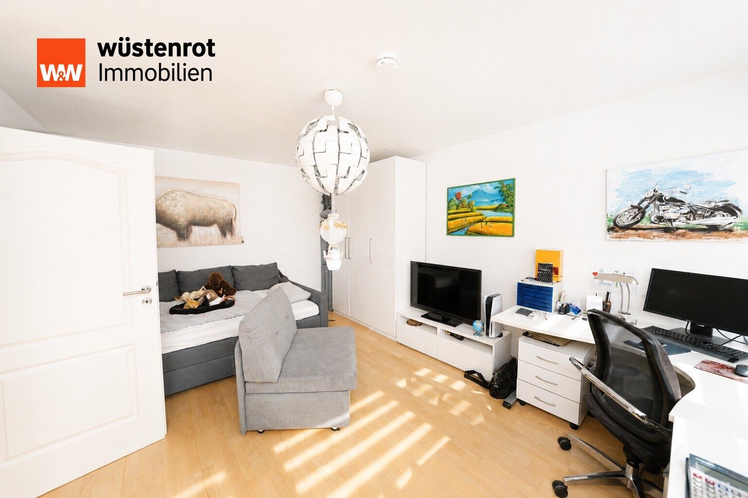 Immobilienangebot - Ismaning - Alle - Ismaning - gemütliche 4-Zimmer-Wohnung mit 2 Balkonen und großem Tiefgaragenstellplatz