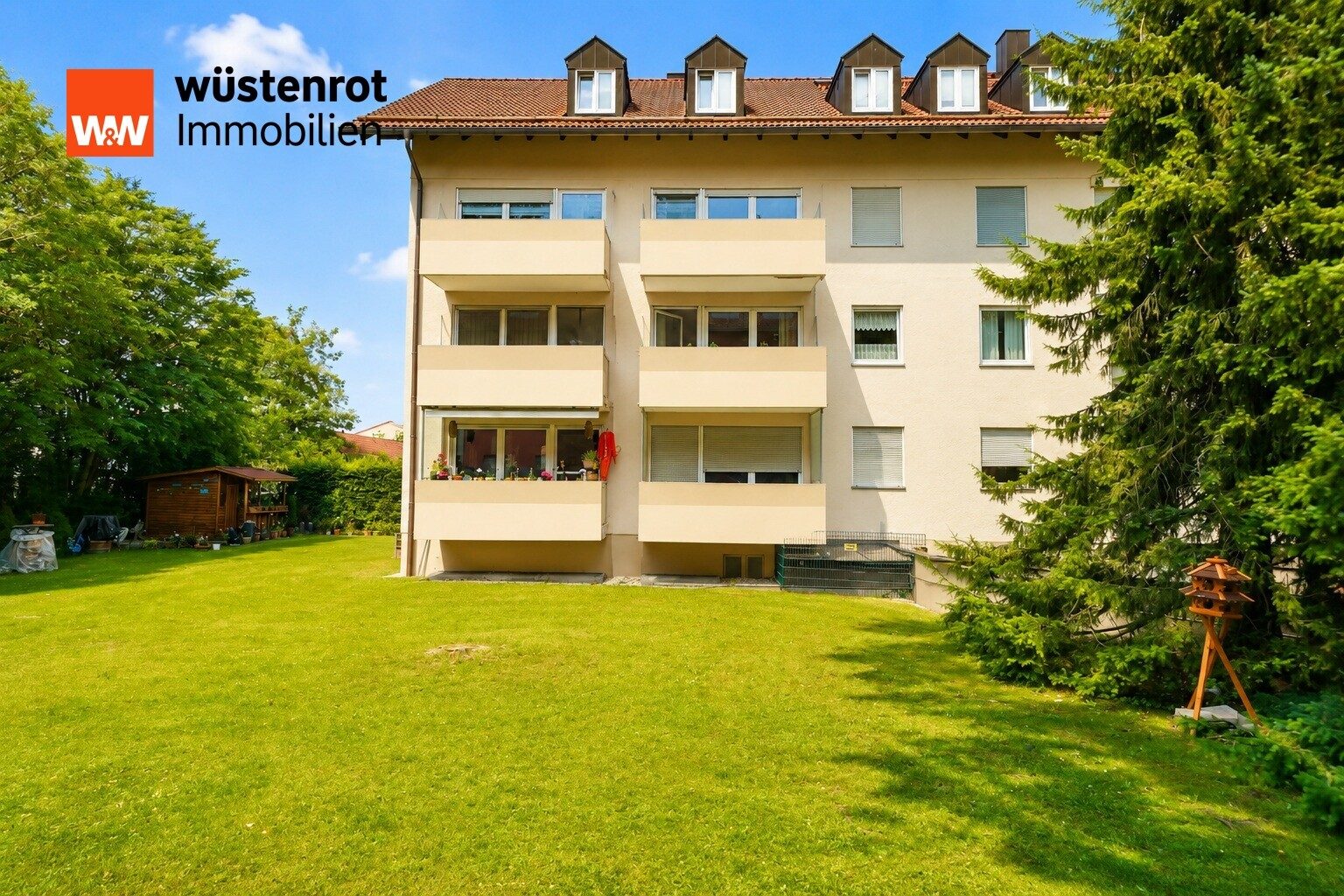 Immobilienangebot - Ismaning - Alle - Ismaning - gemütliche 4-Zimmer-Wohnung mit 2 Balkonen und großem Tiefgaragenstellplatz