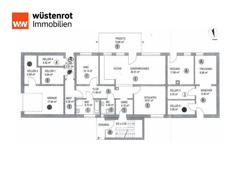 Immobilienangebot - Baienfurt / Niederbiegen - Alle - „Kapitalanlage mit Perspektive: Gepflegtes 5 Familienhaus mit Bauplatz und 5 Garagen“