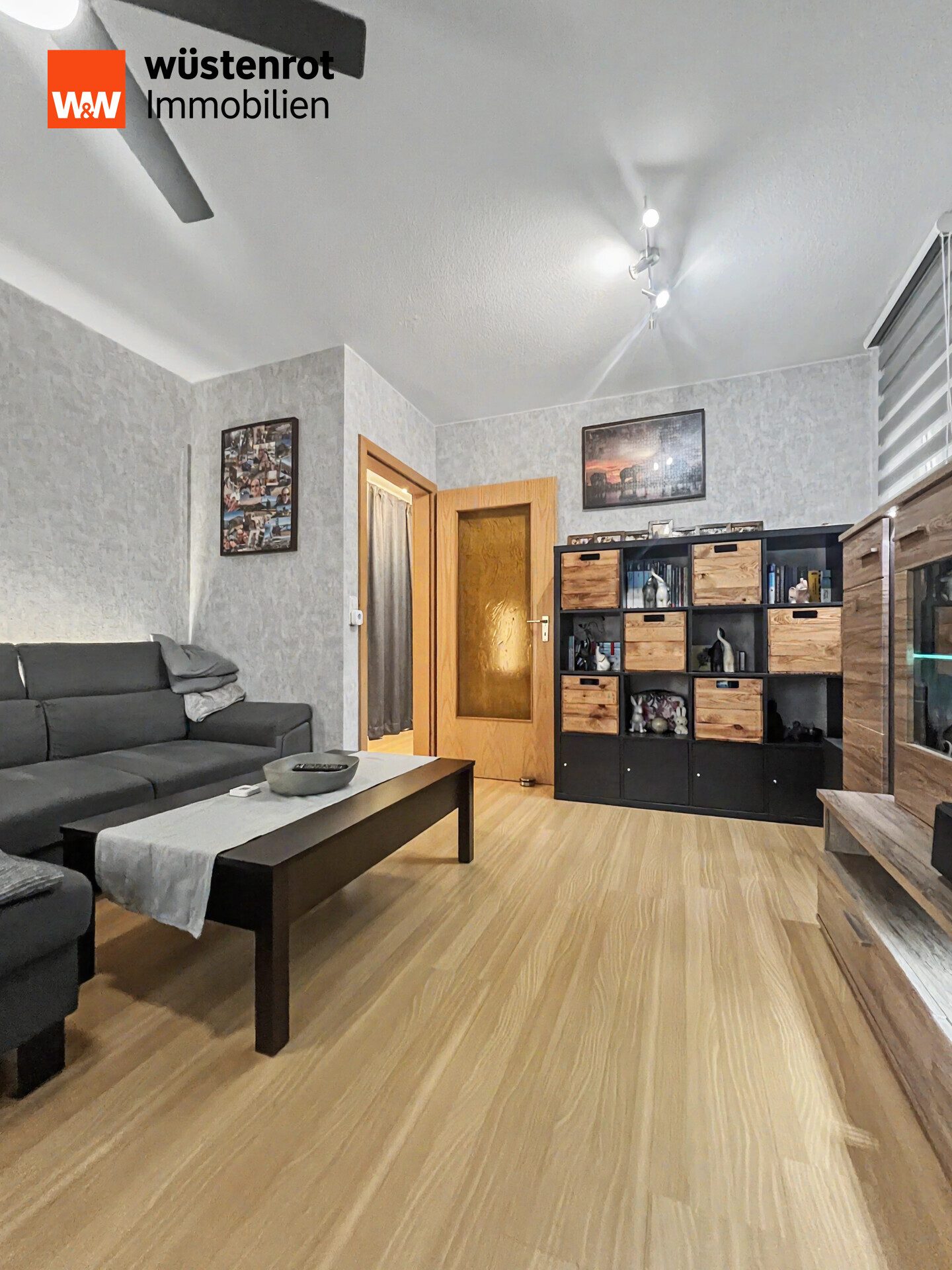 Immobilienangebot - Eggenstein-Leopoldshafen - Alle - Gepflegte 2-Zimmer-Erdgeschosswohnung mit Tageslichtbad und Stellplatz - Bezugsfrei