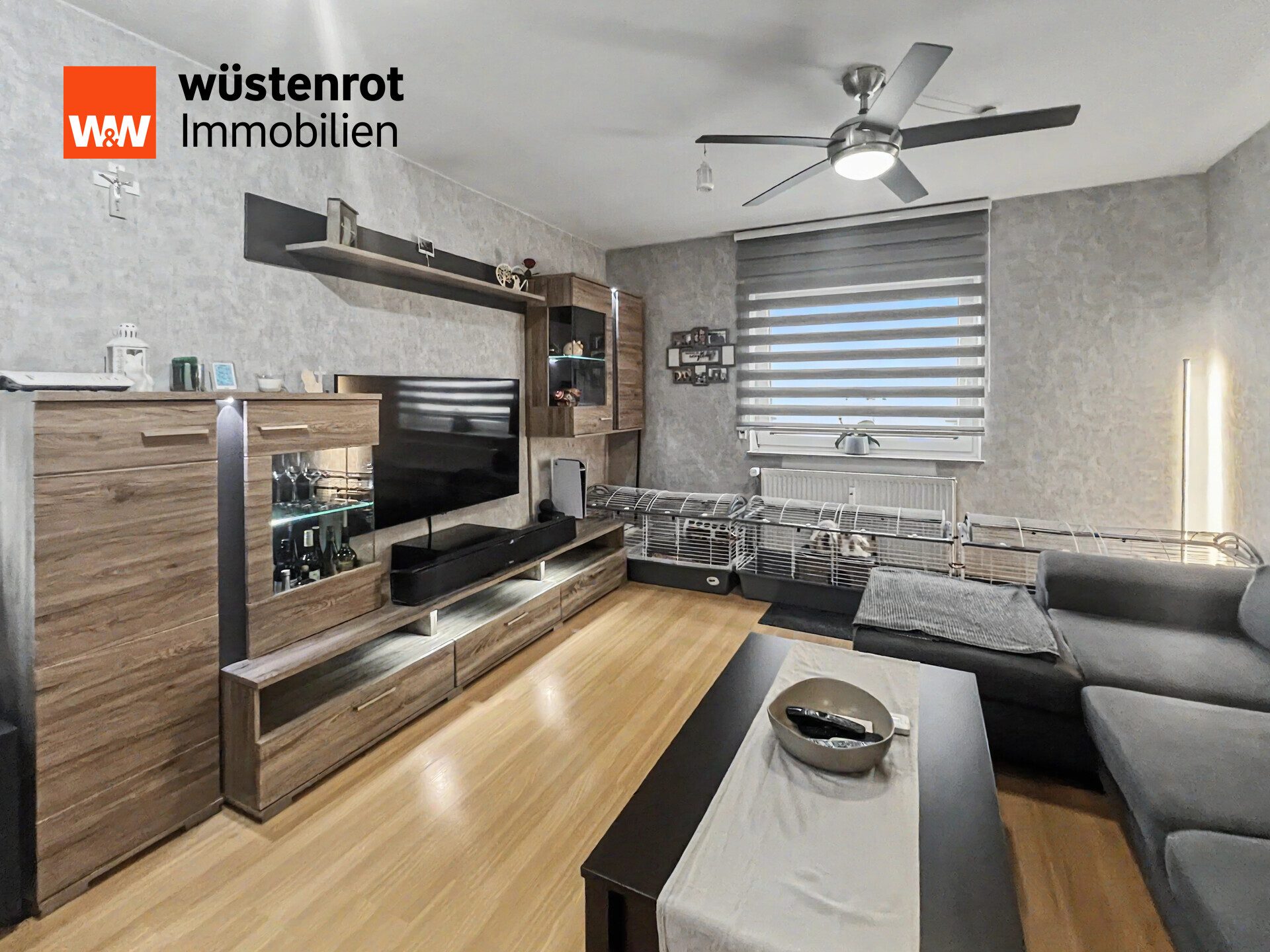 Immobilienangebot - Eggenstein-Leopoldshafen - Alle - Gepflegte 2-Zimmer-Erdgeschosswohnung mit Tageslichtbad und Stellplatz - Bezugsfrei