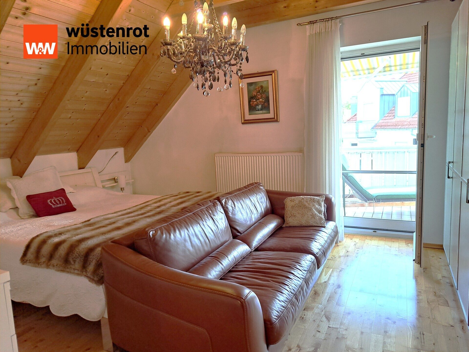 Immobilienangebot - Pfaffenhofen an der Ilm - Alle - Bezugsfrei! 2-Zi.-DG-Wohnung mit Balkon und ausgebautem Dachspitz