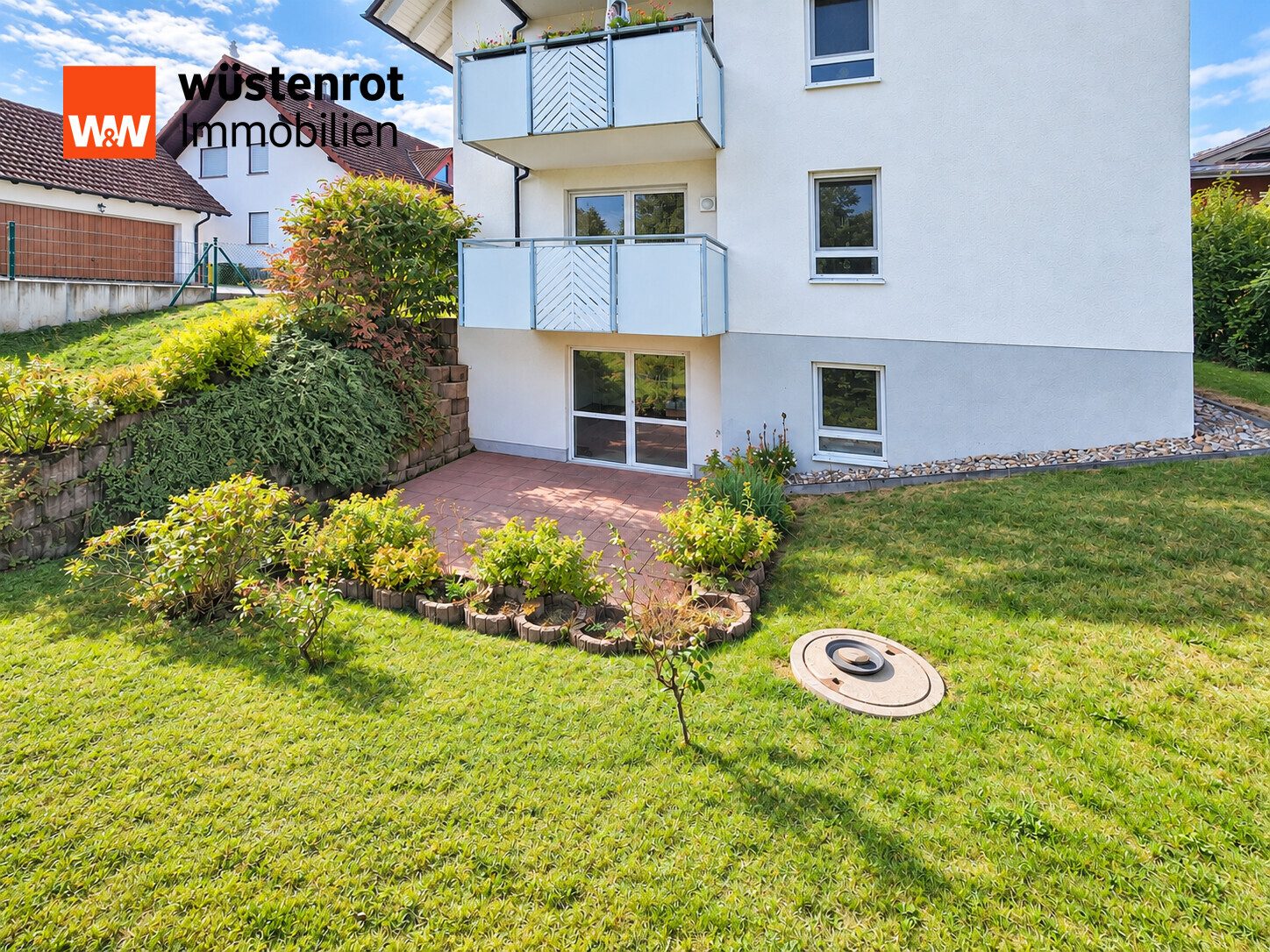 Immobilienangebot - Gelnhausen / Hailer - Alle - Gelnhausen-Hailer: Wohnen auf zwei Ebenen - mit Terrasse, Balkon und Ihrem eigenen Gartenbereich!!