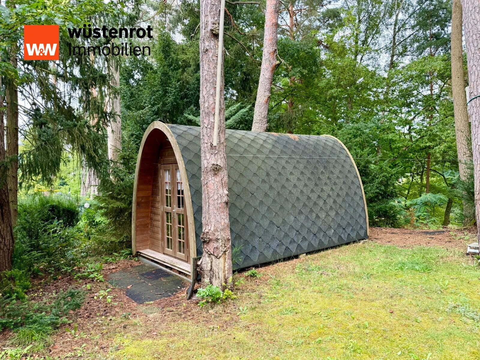 Immobilienangebot - Teupitz - Alle - Idyllischer Wochenendbungalow am Wasser mit eigenem Steg & großem Waldgrundstück