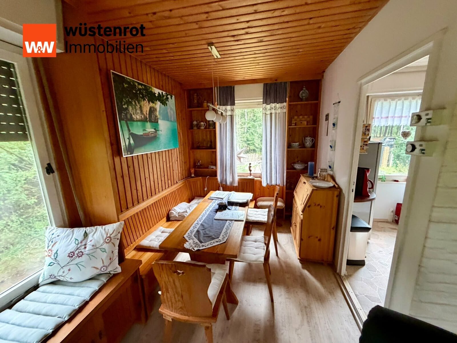 Immobilienangebot - Teupitz - Alle - Idyllischer Wochenendbungalow am Wasser mit eigenem Steg & großem Waldgrundstück