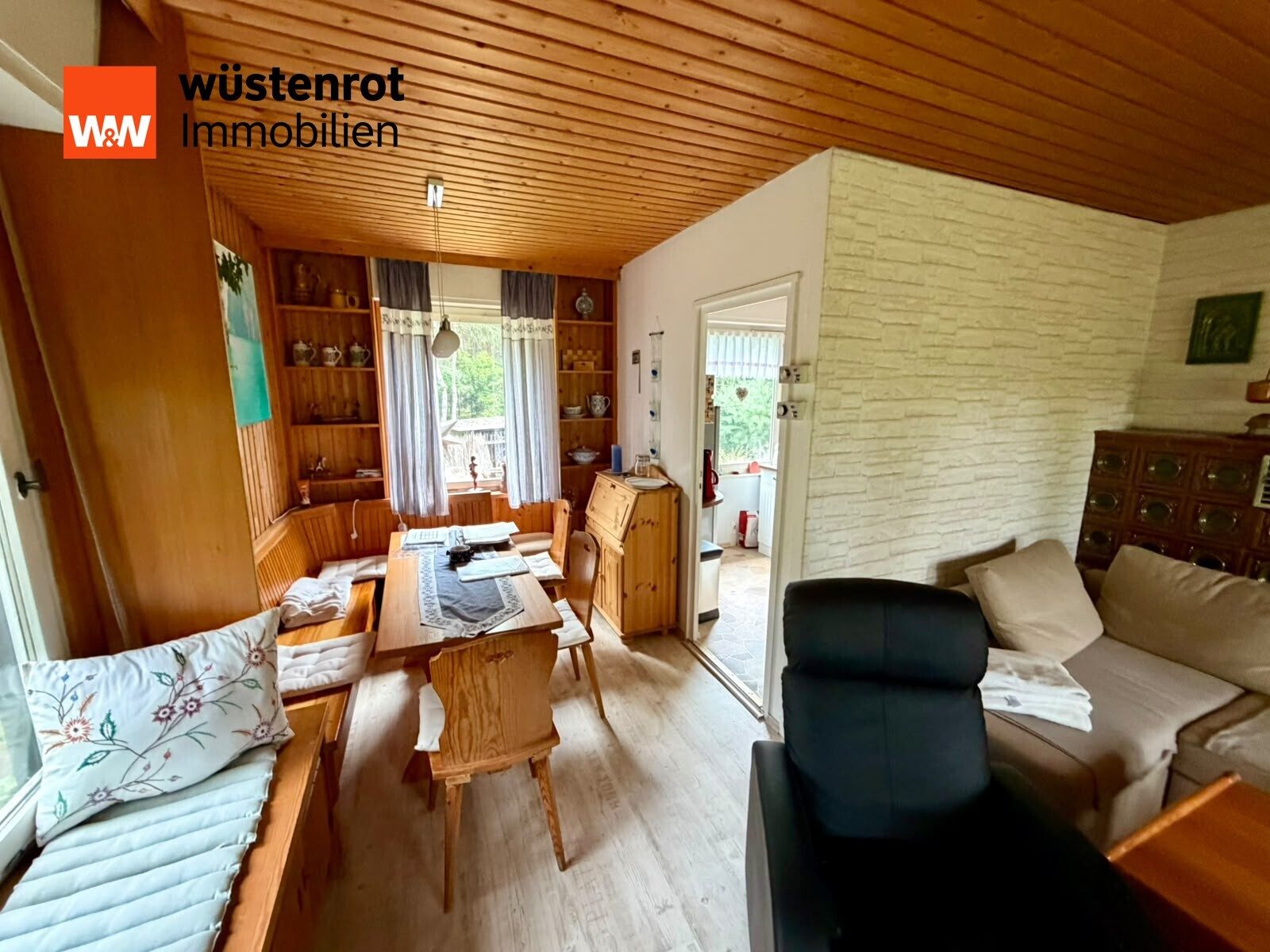 Immobilienangebot - Teupitz - Alle - Idyllischer Wochenendbungalow am Wasser mit eigenem Steg & großem Waldgrundstück
